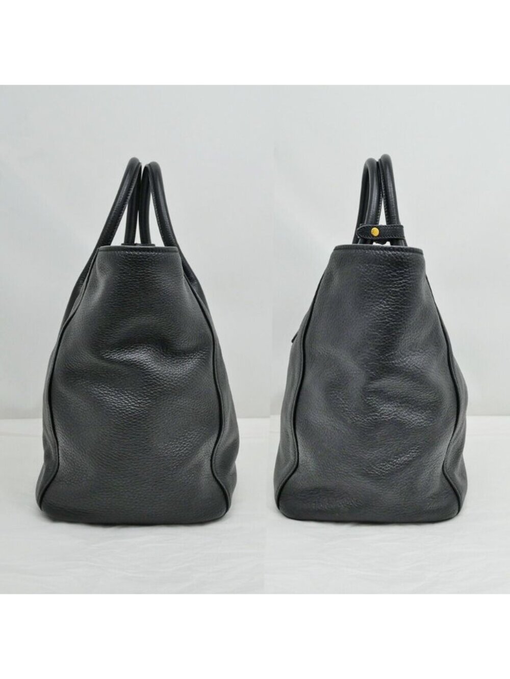 Prada Leather Tote Black Hand Shoulder - Picture 3 of 10